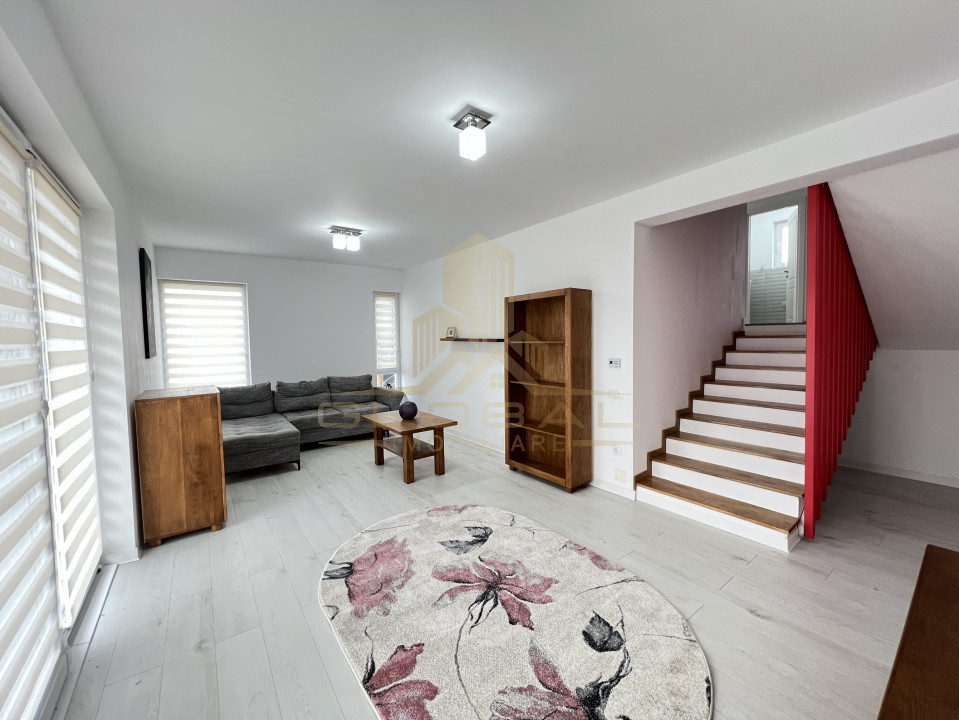 Vila cu 4 camere , 120 mp, curte 150 mp, 2 parcari , terasa 40 mp , Borhanci 