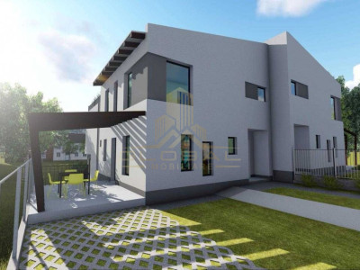 Vila cu 4 camere , 120 mp, curte 150 mp, 2 parcari , terasa 40 mp , Borhanci 