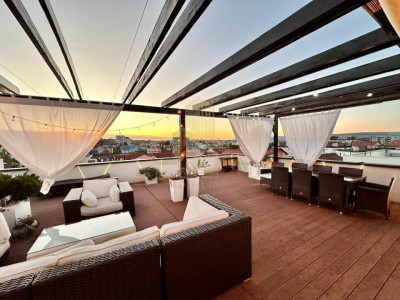 penthouse 4 camere, 180 mp, LUX, terasa 250 mp, zona str.Buna Ziua