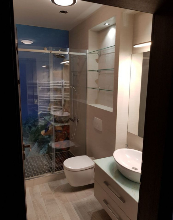 2 camere, LUX, 47 mp,  terasa, zona str.Ploiesti, Semicentral