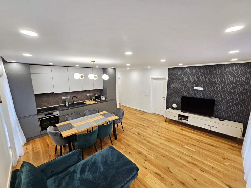 3 camere , 76 mp, 2 bai, Lux, Garaj, terasa, zona  Borhanci