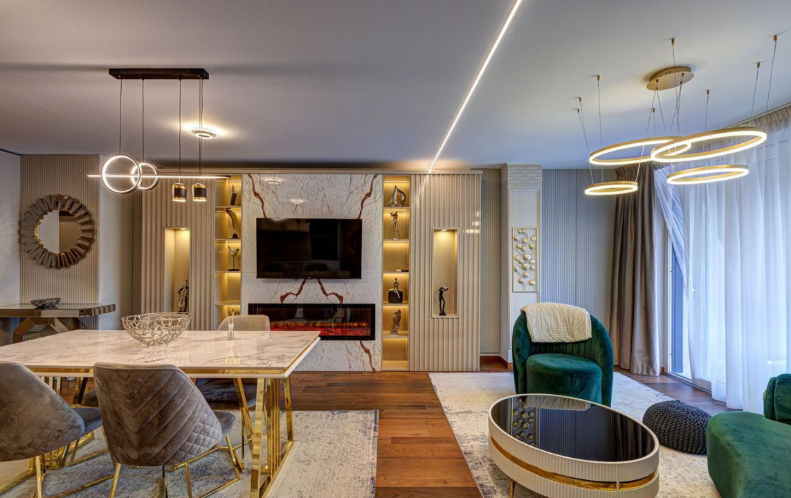 4 camere ,LUX, 115 mp, 1 parcare,3 bai, terasa, Complex Loft Buna Ziua