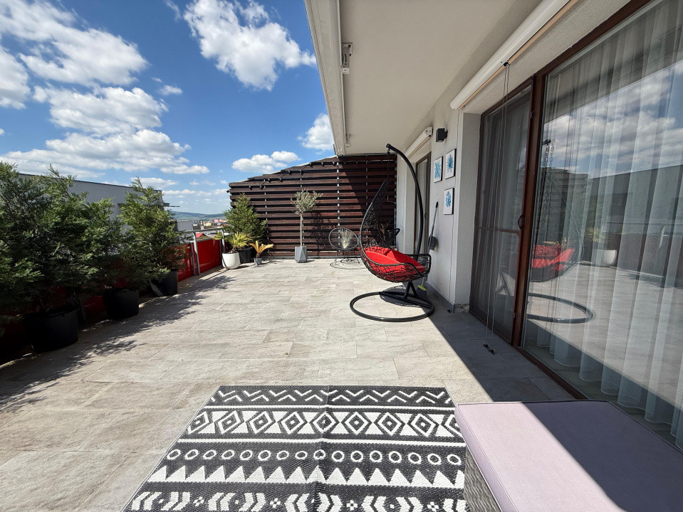 3 camere , Lux,75 mp, 45 mp, terasa, parcare, Buna-Ziua