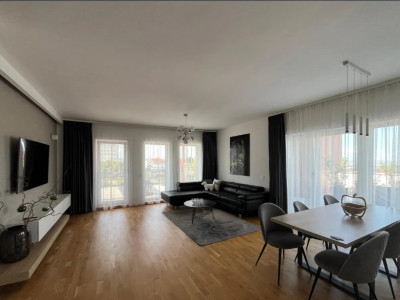 3 camere , LUX, 100 mp,  terasa 100 mp, parcare , zona str.Macesului, Buna-Ziua