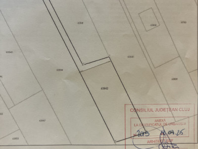 Teren Autorizabil Constructii, 1055 mp. Centru Chinteni 21 Decembrie