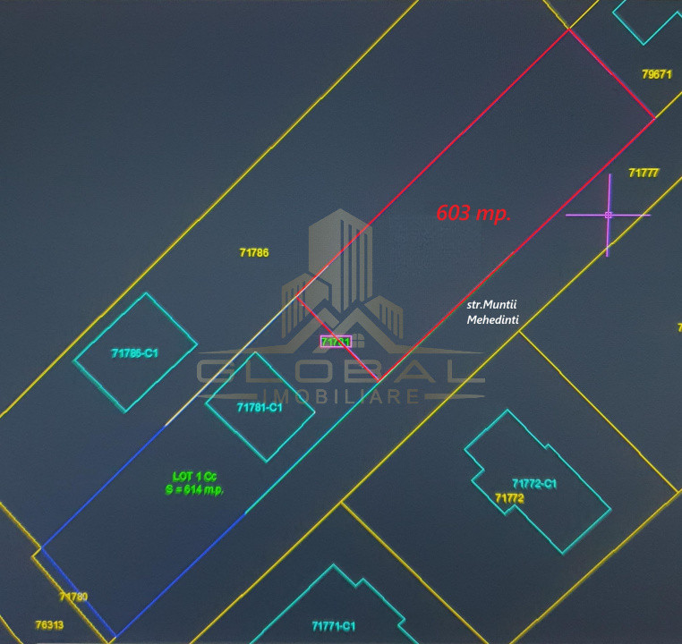 0% Comision Teren Autorizabil, 603 mp. Chinteni str. Muntii Oasului