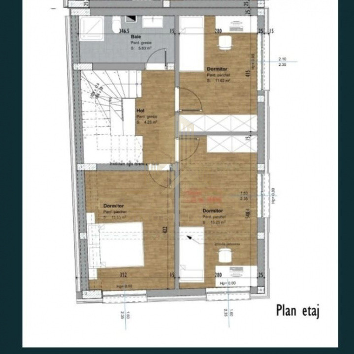 5 camere, duplex, 134 mp,  terasa, garaj, zona str.Meteor, Zorilor
