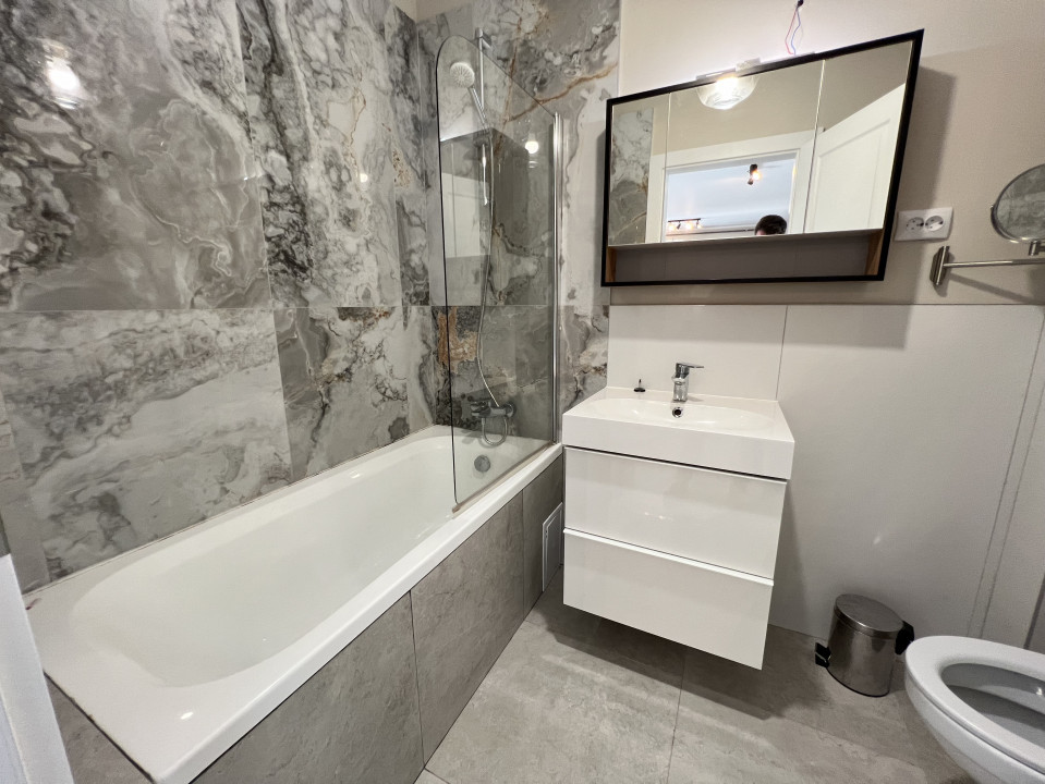 2 camere , Nou, 55 mp, 1 parcare , terasa ,Marasti , zona str. Rodnei