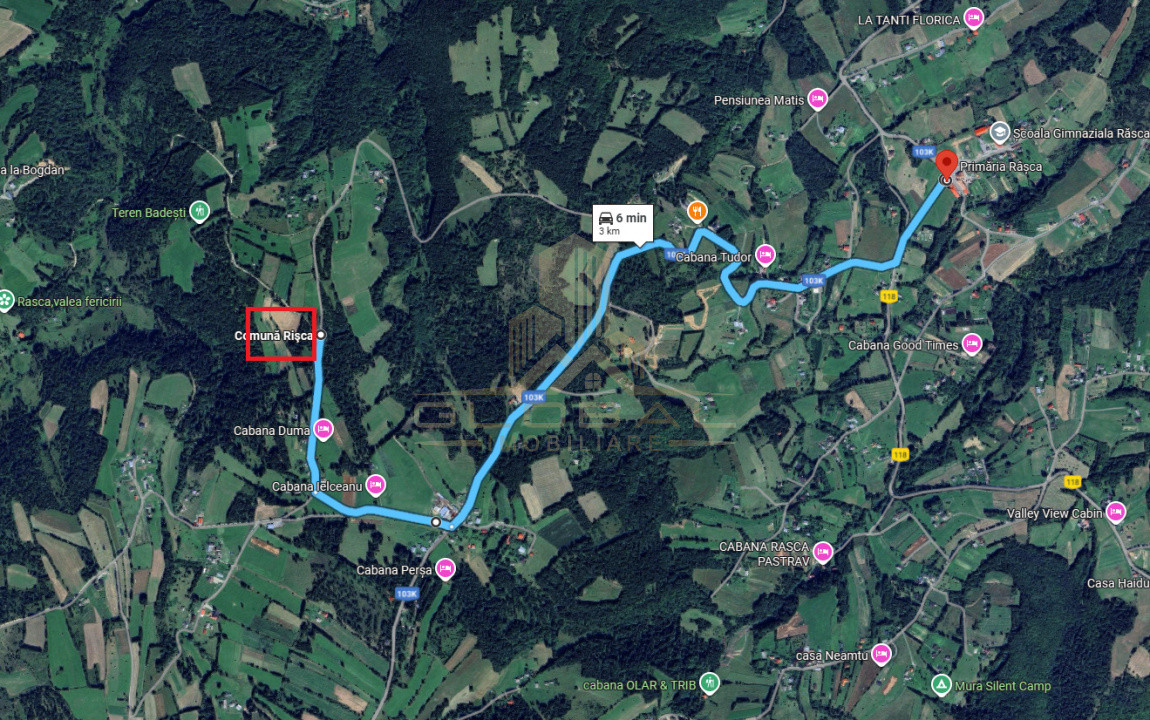 Teren Extravilan- 800 mp. 2 parcele Panorma Utilitati in Rasca - CLuj