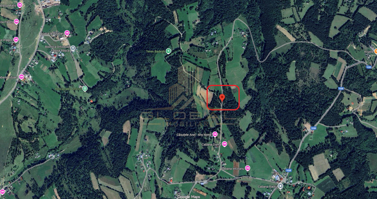 Teren Extravilan- 800 mp. 2 parcele Panorma Utilitati in Rasca - CLuj