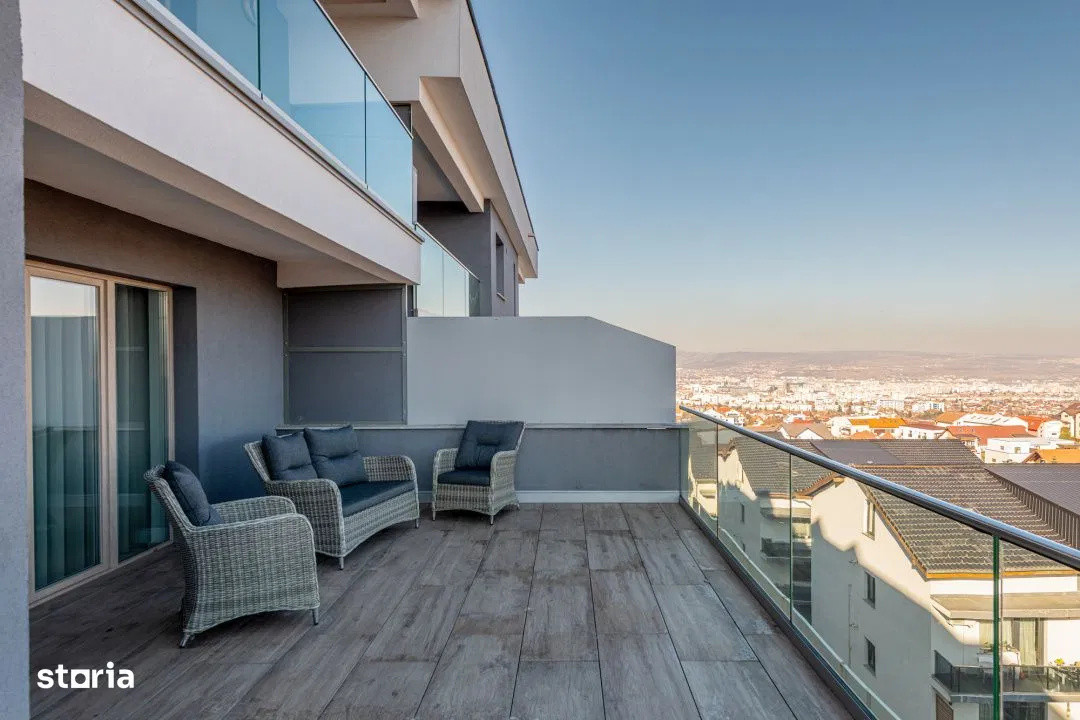 3 camere ,Lux, 82 mp, garaj, terasa 34 mp, zons str.Buna Ziua