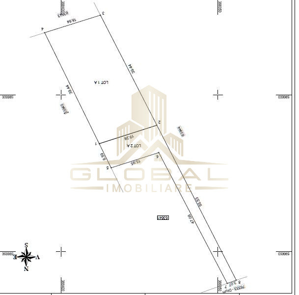 Teren Autorizabil Constructii, 1055 mp. Centru Chinteni 21 Decembrie