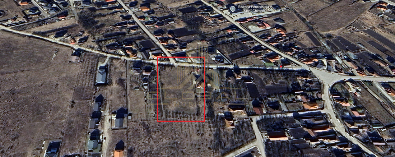 Teren Autorizabil Constructii, 1055 mp. Centru Chinteni 21 Decembrie