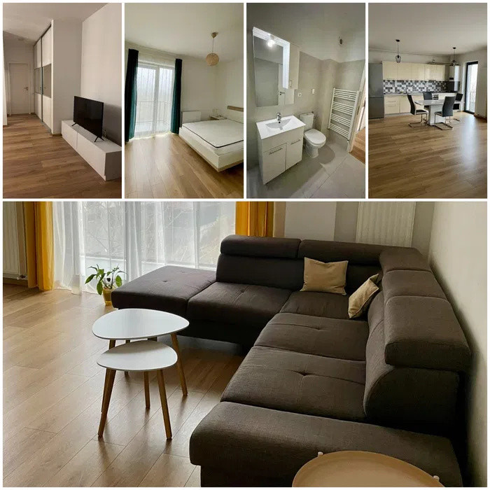 2 camere ,NOU,  56 mp, parcare, terasa, cartier  Europa