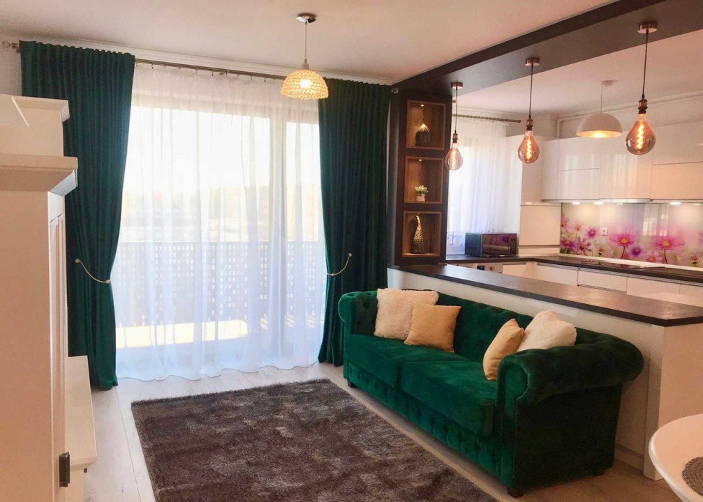 2 camere , Lux Totul Nou, 58 mp,  terasa, zona The Office Marasti