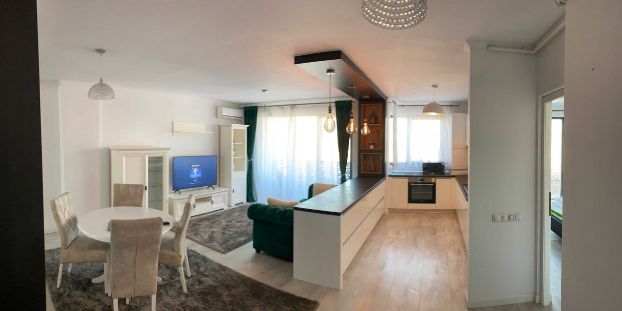 2 camere , Lux Totul Nou, 58 mp,  terasa, zona The Office Marasti