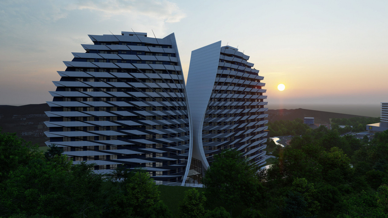 3 camere ,Lux, 75 mp, parcare,  terasa, Complex Wings, Zorilor