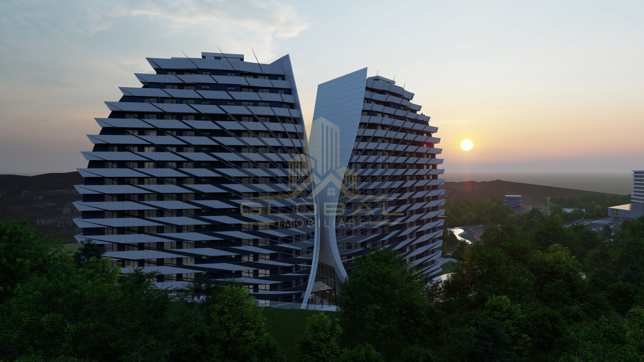 3 camere ,Lux, 75 mp, parcare,  terasa, Complex Wings, Zorilor