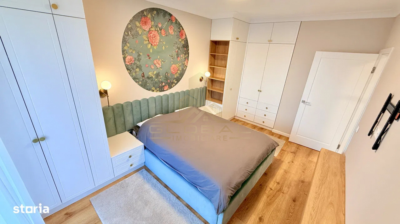 2 camere ,Lux, Ultrafinisat, 56 mp,  parcare terasa, Plopilor 