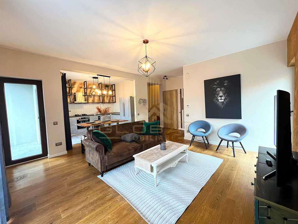 Apartament exclusivist, 92 mp, 2 niveluri, Curte 300mp , Piscină Gruia