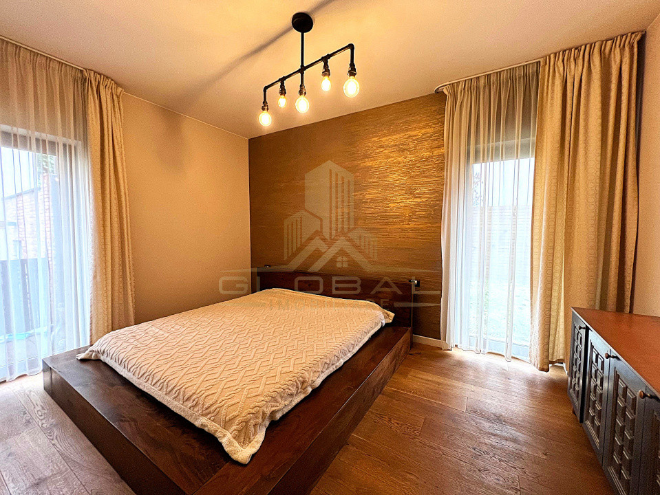 Apartament exclusivist, 92 mp, 2 niveluri, Curte 300mp , Piscină Gruia