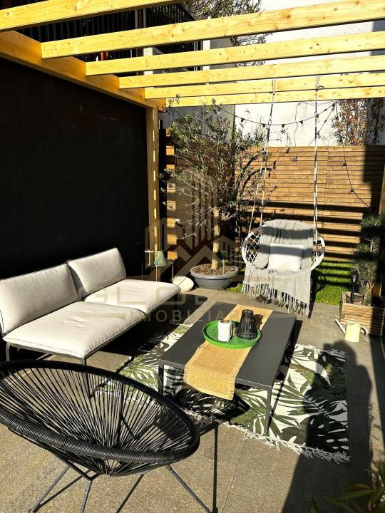 Apartament exclusivist, 92 mp, 2 niveluri, Curte 300mp , Piscină Gruia