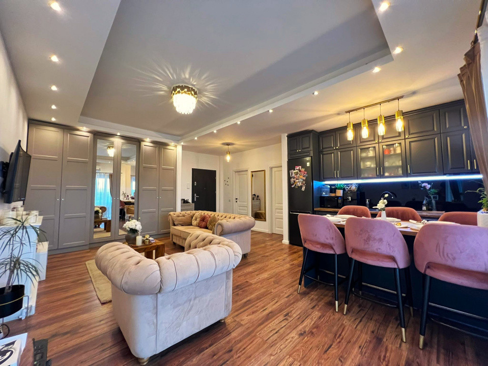 Apartament 2 camere LUX, 56 mp. Terasă, Parcare, Bonjour - Buna Ziua