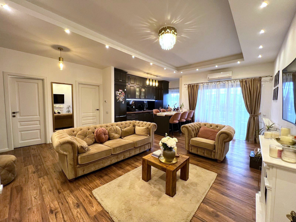 Apartament 2 camere LUX, 56 mp. Terasă, Parcare, Bonjour - Buna Ziua