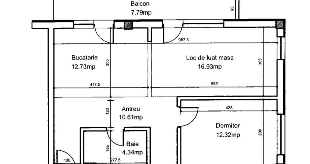2 camere , 57 mp,  parcare , terasa ,Buna-Ziua , zona str. MOZARD