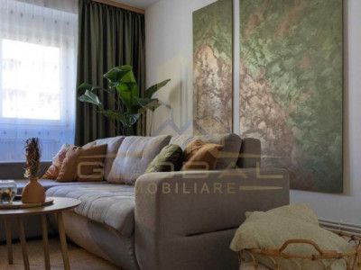 3 camere ,lux, 65 mp,  terasa, zona str.Calea Dorobantilor, Semicentral