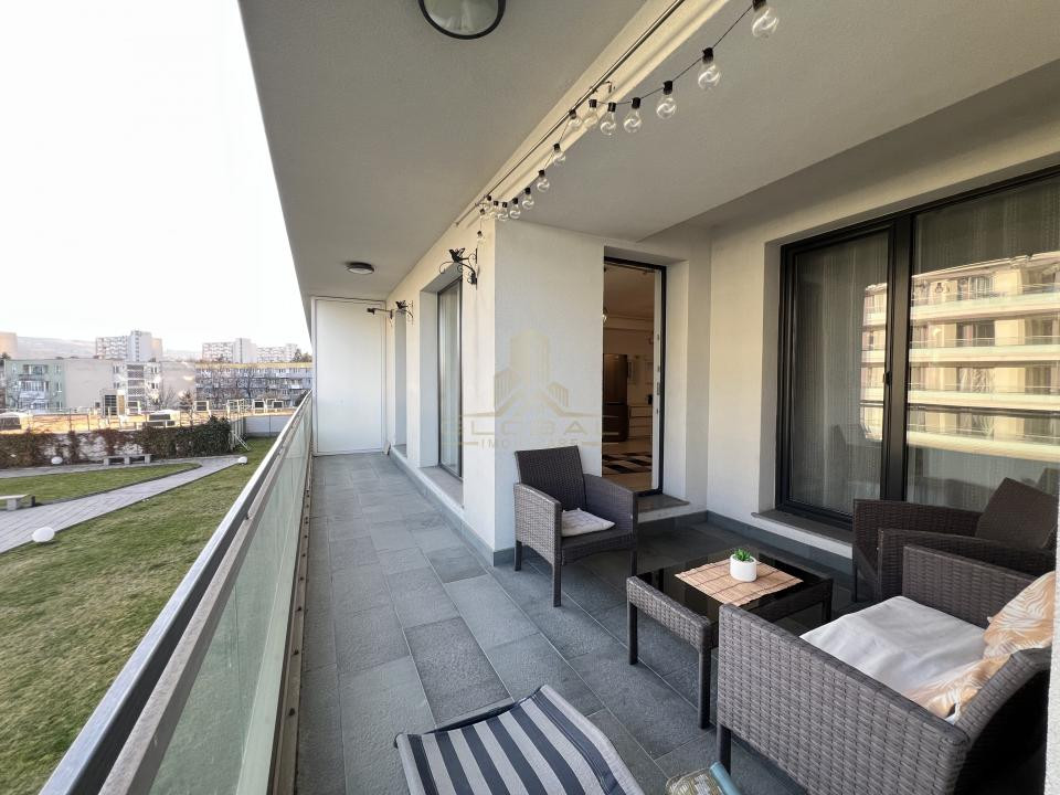 2 camere, 55 mp, terasa, zona Iulius Mall 