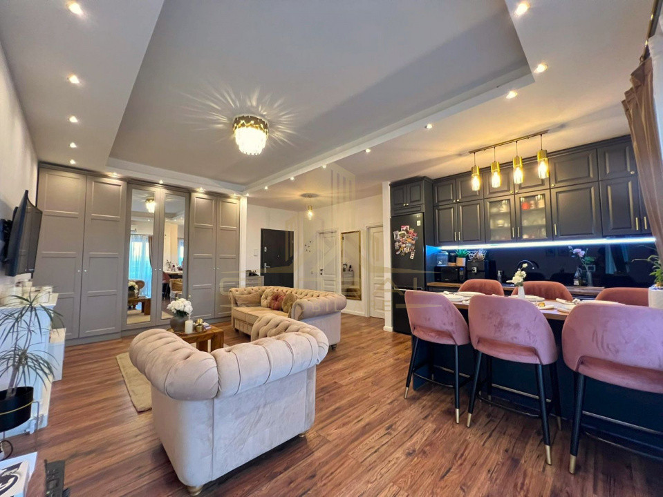 Apartament 2 camere LUX, 56 mp. Terasă, Parcare, Bonjour - Buna Ziua