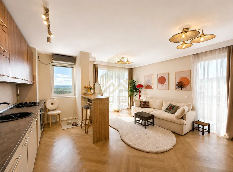 2 camere ,semidecomandat, 55 mp,  terasa, zona str.Grand Park Residence, Sopor